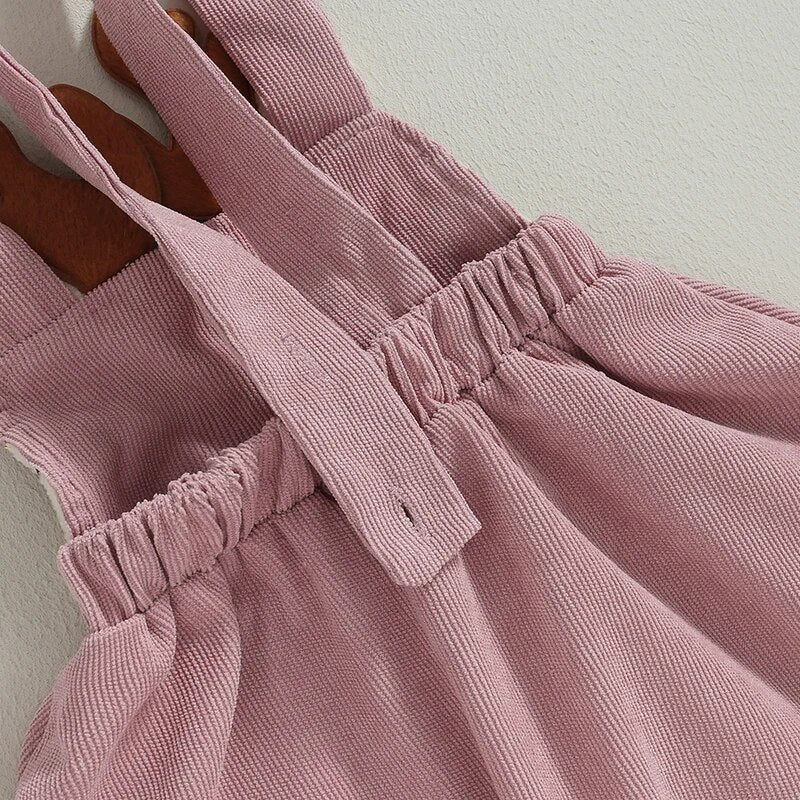 Deer Suspender Skirt Set