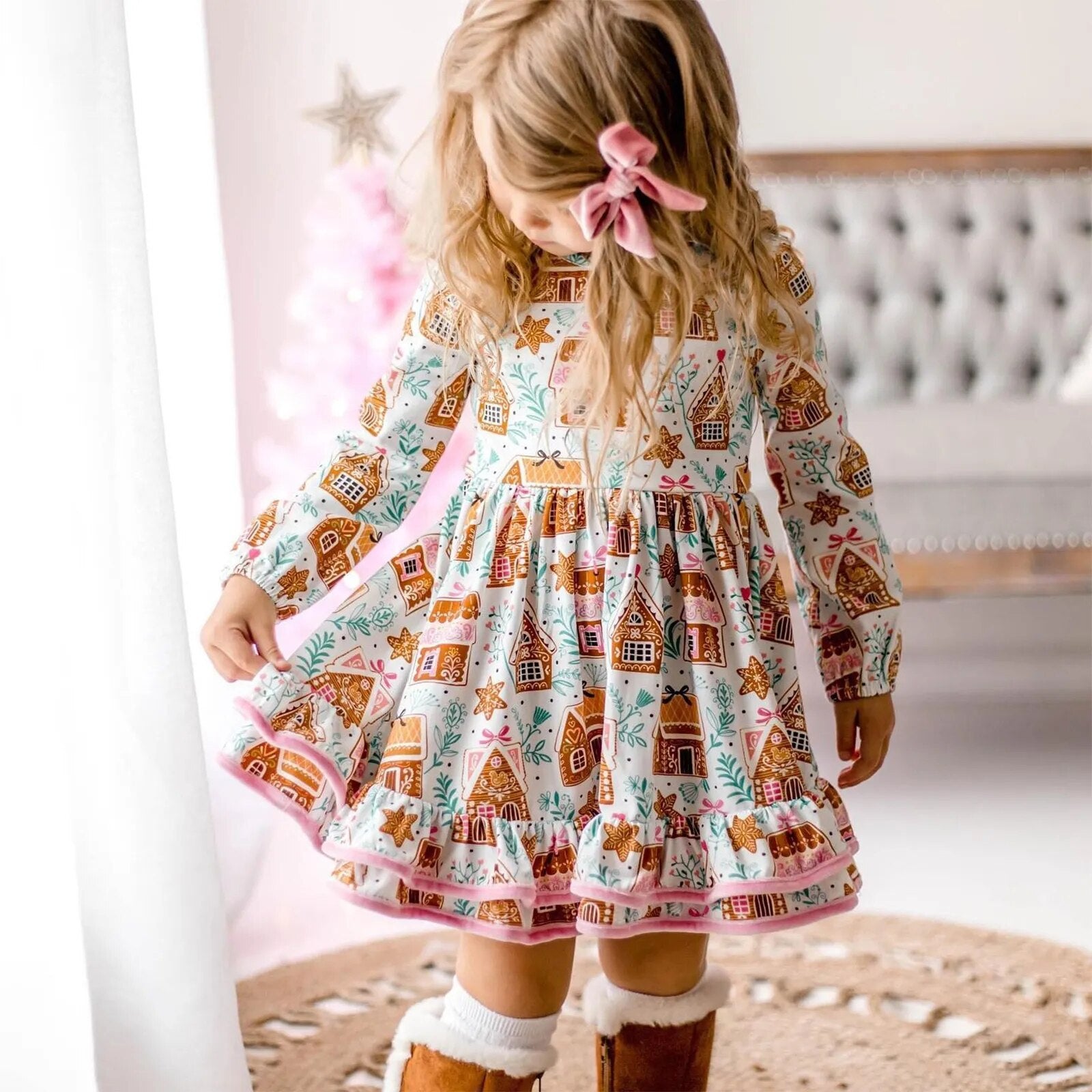 Maria Gingerbread House Dress Abby Apples Boutique Maria Gingerbread House Dress Abby Apples Boutique