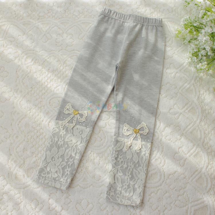 Lace Bow Legging - Abby Apples Boutique