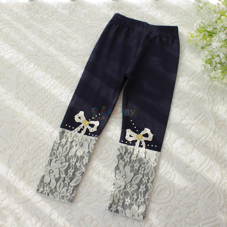 Lace Bow Legging - Abby Apples Boutique