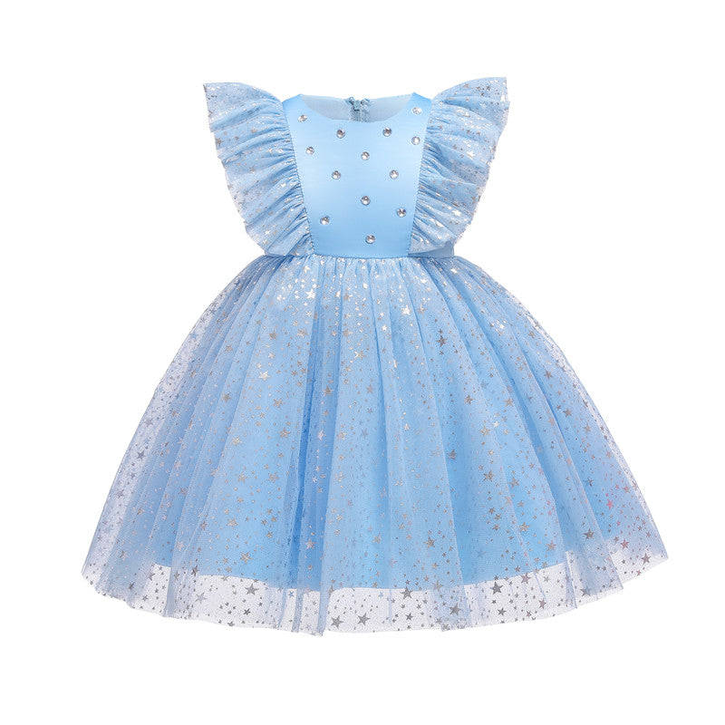 Hattie Glitter Tulle Dress