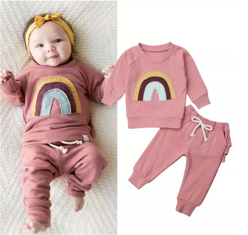 Rainbow 2 Piece Set - Abby Apples Boutique