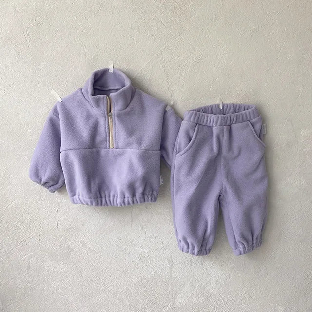 Half-Zip Pullover & Jogger Pants Set