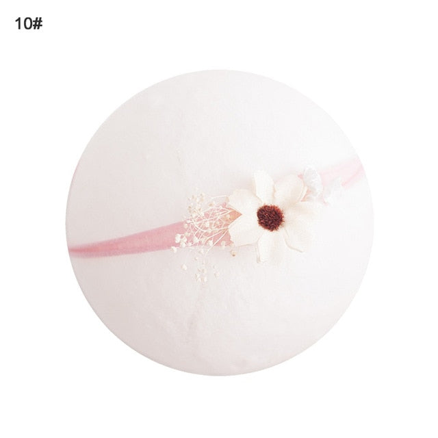 Elastic Flower Headbands