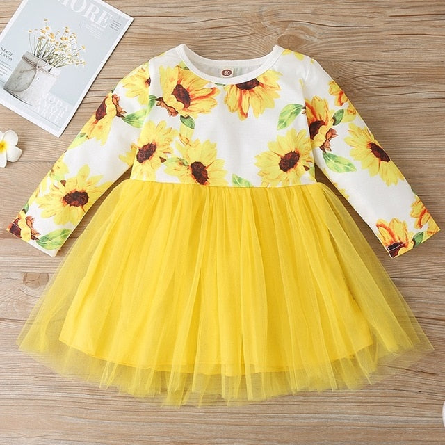 Lara Sunflower Tutu Dress – Abby Apples Boutique Lara Sunflower Tutu Dress – Abby Apples Boutique