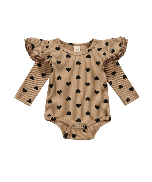 Lisa Ruffled Heart Bodysuit