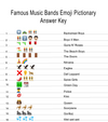 Famous Music Bands Emoji Pictionary Quiz