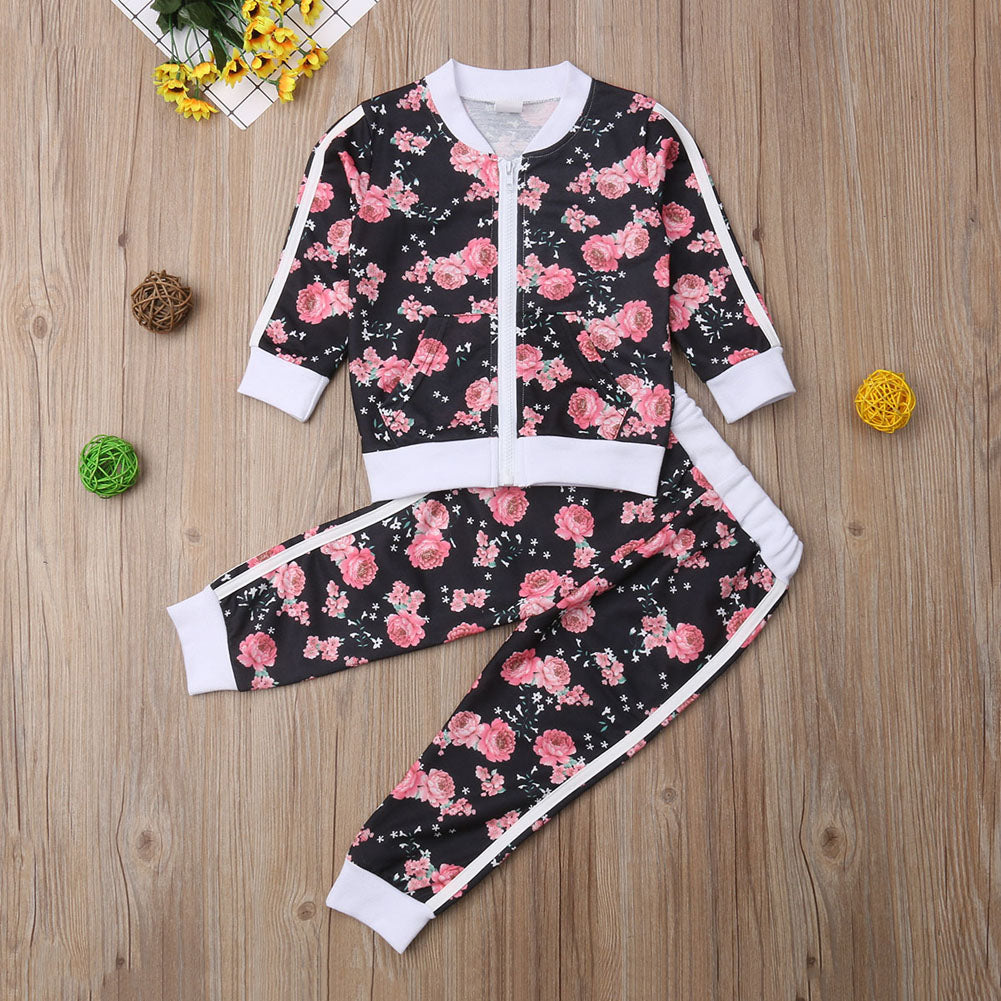 Ella Floral Full Zip Tracksuit