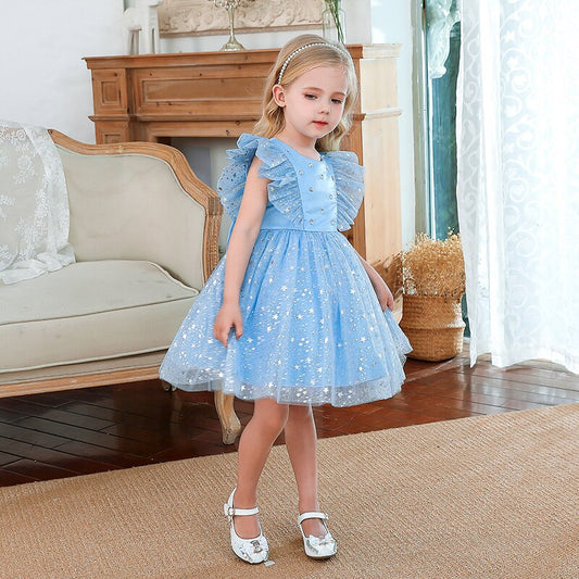Hattie Glitter Tulle Dress