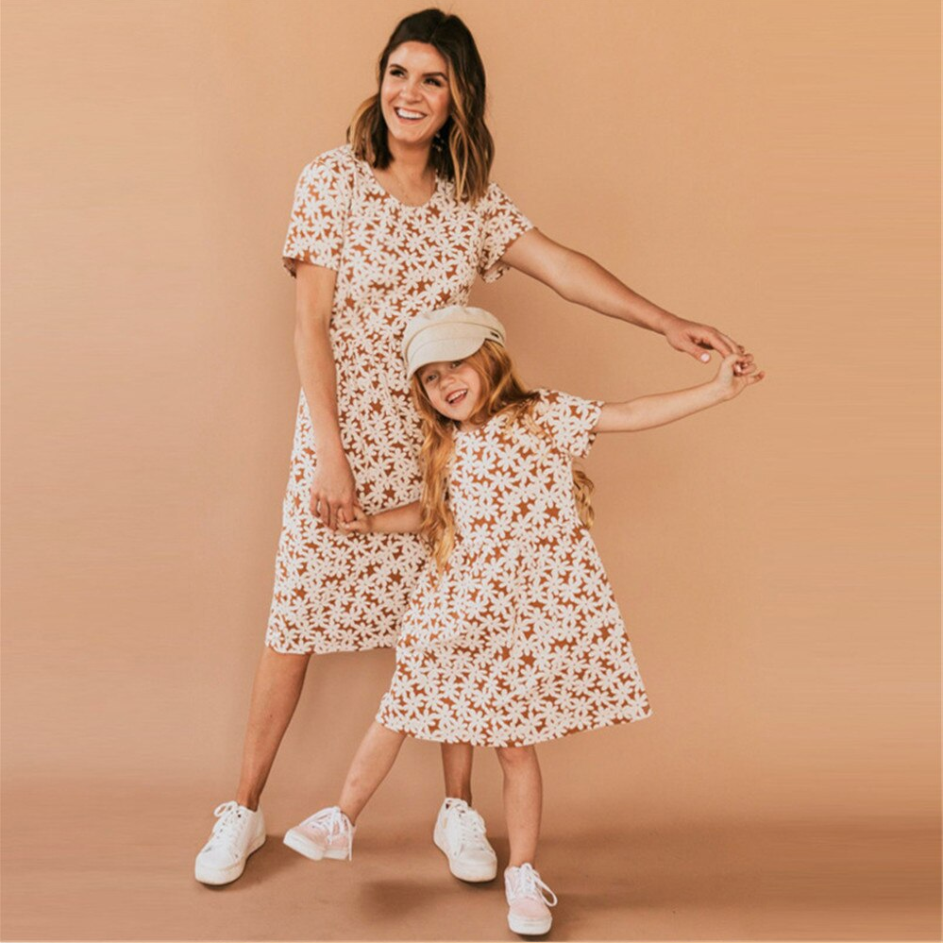 Mommy & Me Daisy Print Dress