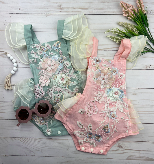 Jasmine Embroidered Romper