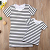 Mommy & Me Striped T-Shirt Dress - Abby Apples Boutique