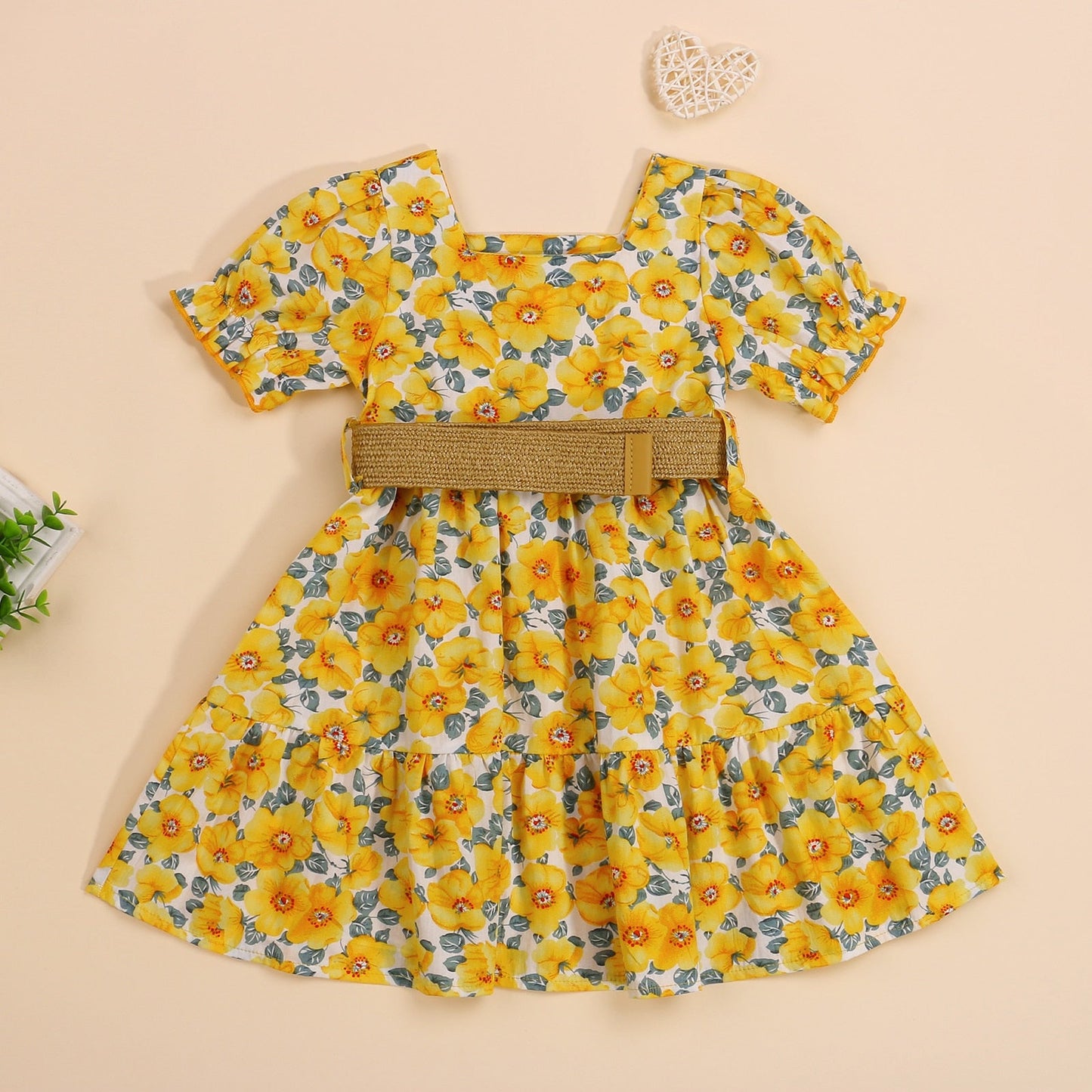 Calla Floral Belted Dress