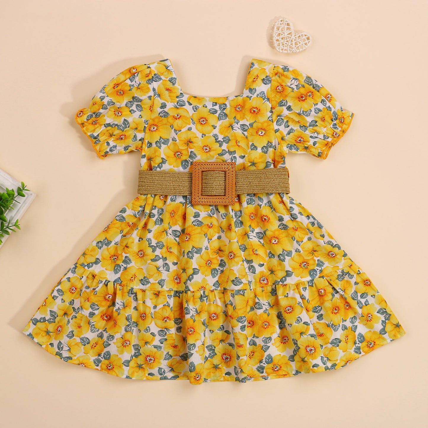 Calla Floral Belted Dress