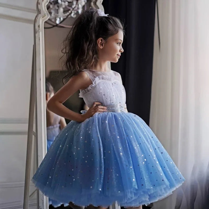 Tanya Sparkly Starry Tulle Dress