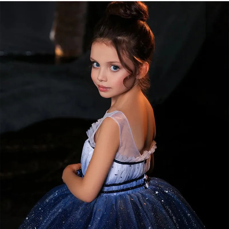 Tanya Sparkly Starry Tulle Dress