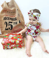 Rosy Floral Romper - Abby Apples Boutique