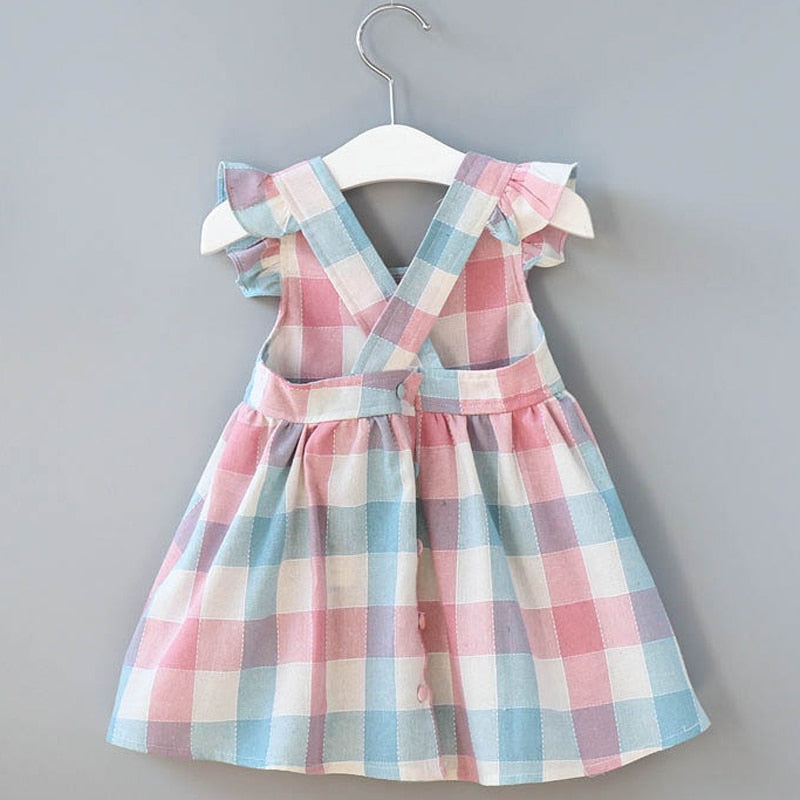 Louisa Pastel Plaid Dress