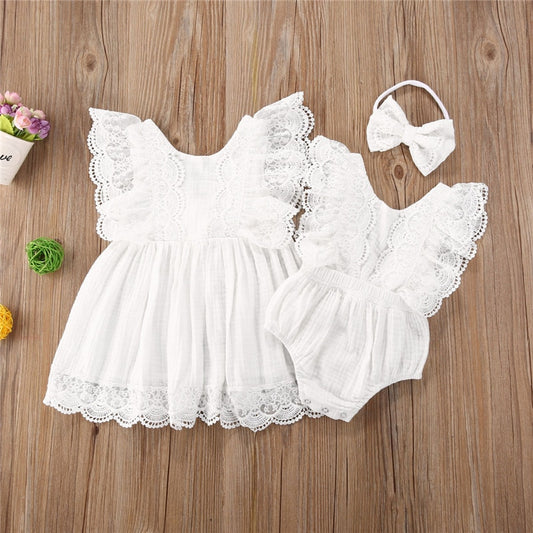 Vivian Lace Romper Dress