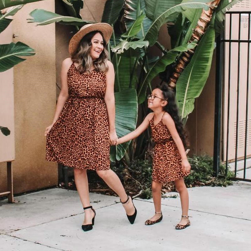 Mommy & Me Leopard Print Dress