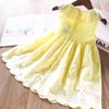 Isla Ruffle Neck Embroidery Dress