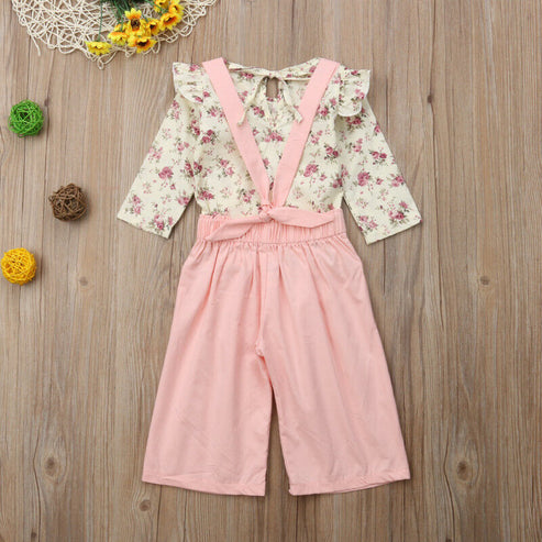 Haley Floral Overall Set – Abby Apples Boutique