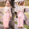 Haley Floral Overall Set - Abby Apples Boutique