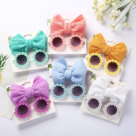 Daisy Sunglasses and Bow Set