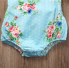 Blue Floral 2 Piece Onesie - Abby Apples Boutique