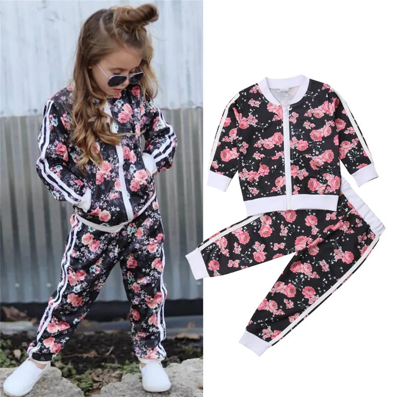 Ella Floral Full Zip Tracksuit