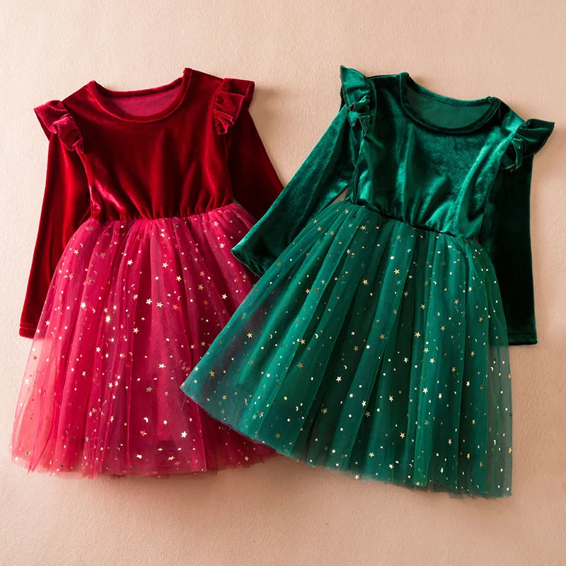 Nia Velvet and Tulle Dress