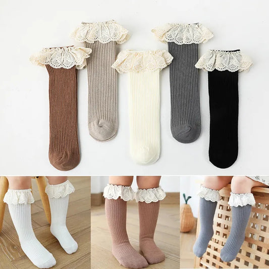 Lace Knee High Socks