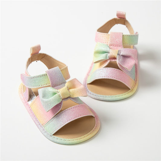 Rainbow Bowknot Sandals