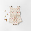 Meryl Sleeveless Knit Pom Pom Romper - Abby Apples Boutique