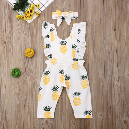Pineapple Romper - Abby Apples Boutique