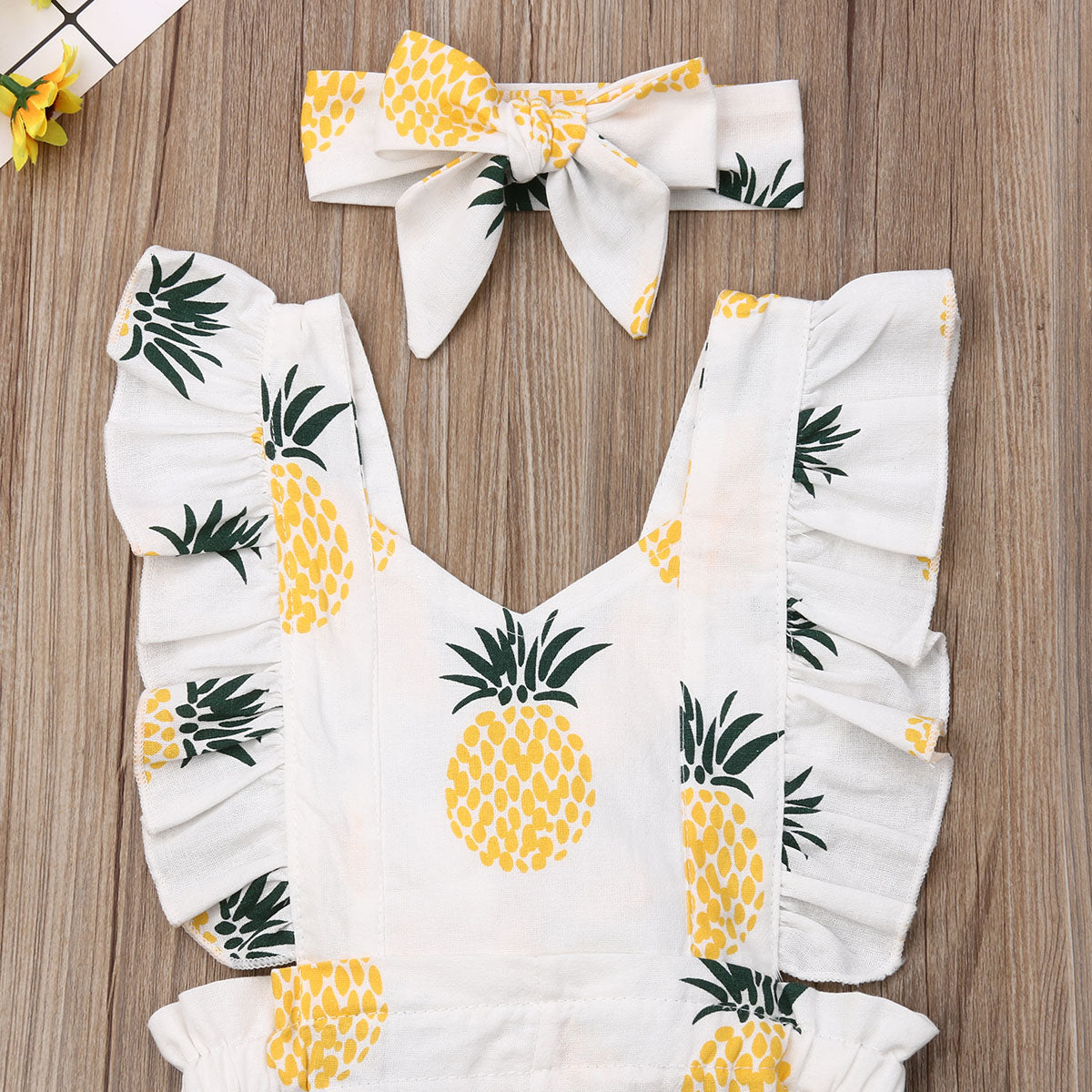 Pineapple Romper - Abby Apples Boutique