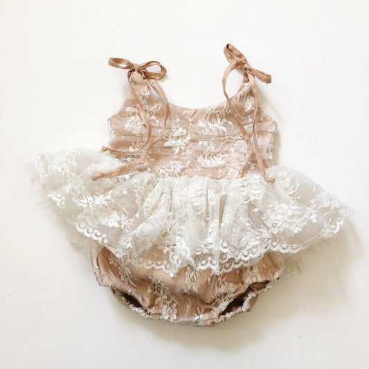 Hazel Floral Lace Onesie