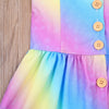 Mimi Pastel Rainbow High Low Dress