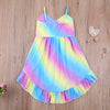 Mimi Pastel Rainbow High Low Dress