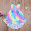 Mimi Pastel Rainbow High Low Dress