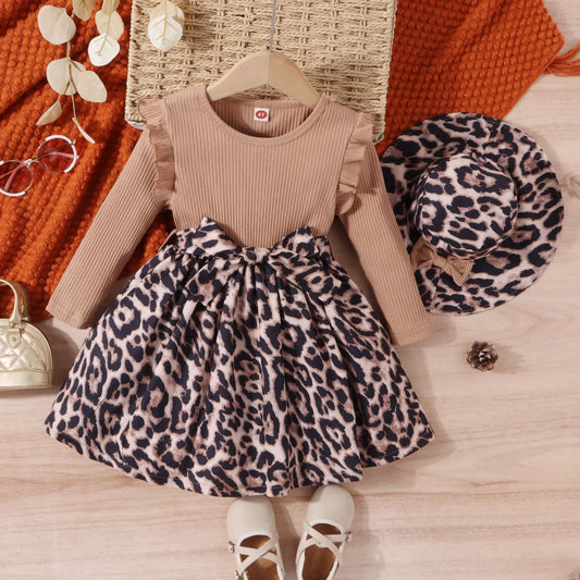 Roxi Leopard Print Dress Set