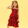 Zari Polka Dot Tiered Dress