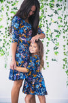 Mommy & Me Blue Floral Sundress