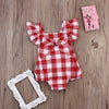 Rosa Plaid Romper