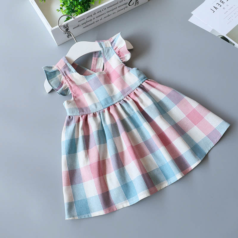 Louisa Pastel Plaid Dress