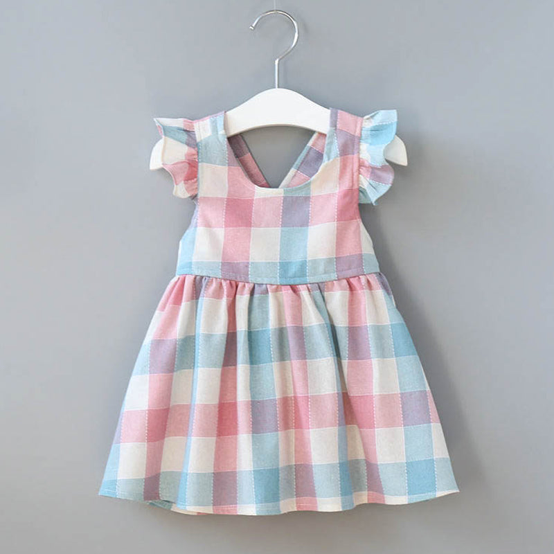 Louisa Pastel Plaid Dress