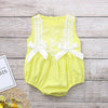 Gracie Lace & Bows Romper - Abby Apples Boutique