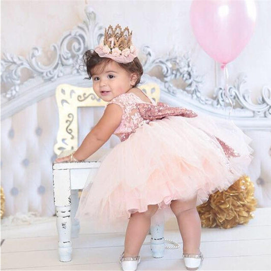 Jess Lace Bowknot Tutu Dress