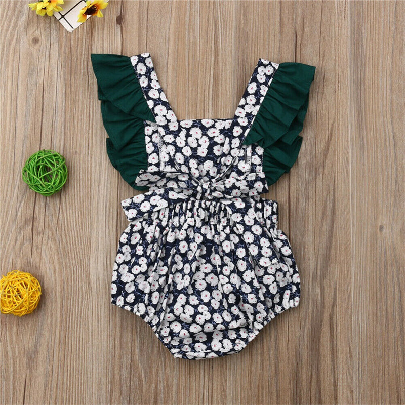 Mandy Floral Romper - Abby Apples Boutique