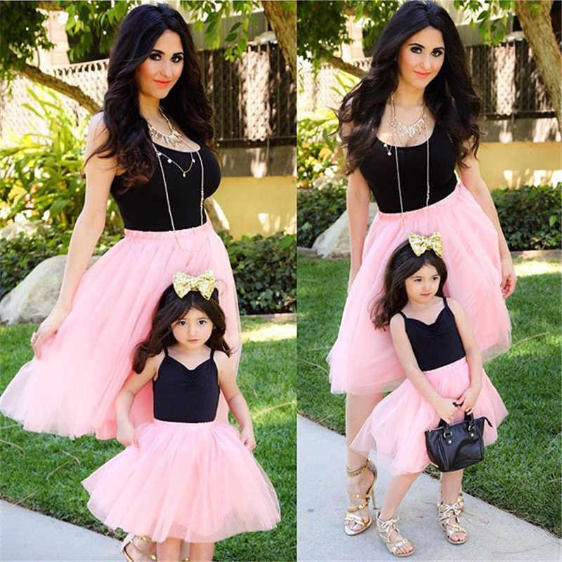 Black tulle skirt discount mommy and me